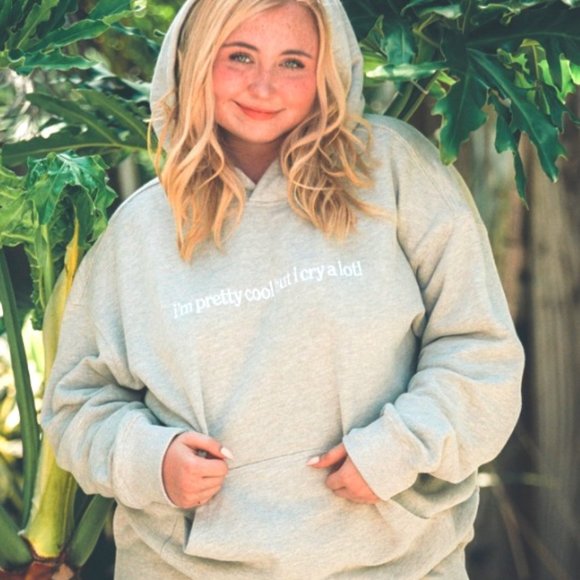 (Orange) SEE THE WAY I SEE Cry A Lot! (Wipe Tears Here) Hoodie - Picture 2 of 2